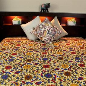 img 3 attached to Cotton Sunflower Print Indian Bedspread: Embrace Vibrant Elegance for Your Bedroom Décor