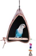 🐦 qbleev bird winter plush hut tent nest stand: cozy sleep and decor for parrots, parakeets, cockatiels, and more логотип