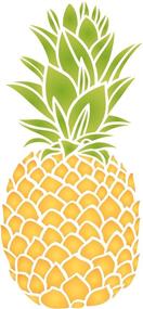 img 4 attached to Pineapple Stencil Vegetable Scrapbook Furniture