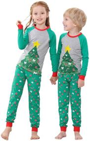 img 2 attached to Benaive Matching Family Christmas Pajamas Set: Holiday Sleepwear for Men, Women, Boys, and Girls