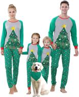 benaive matching family christmas pajamas set: holiday sleepwear for men, women, boys, and girls logo