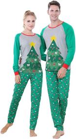 img 3 attached to Benaive Matching Family Christmas Pajamas Set: Holiday Sleepwear for Men, Women, Boys, and Girls