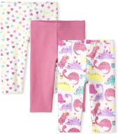 👖 3-pack toddler girls capri leggings by the children's place - enhance seo logo