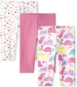 img 1 attached to 👖 3-Pack Toddler Girls Capri Leggings by The Children's Place - Enhance SEO