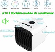 ❄️ nifogo 3 in 1 personal air conditioner: portable cooler with 3 fan speeds, 7-color night light – ideal for office desk, dorm, bedroom and outdoors (white) logo