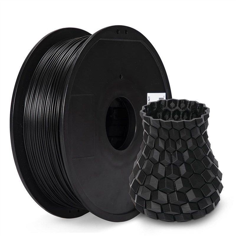 Inland 1.75mm Black TPU 3D Printer Filament - 1kg Spool (2.2 lbs