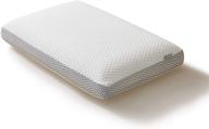 🛏️ acanva memory foam bed pillows for sleeping with washable removable cover - ideal for side, back, and stomach sleepers - size 16" x 24" - color: white logo