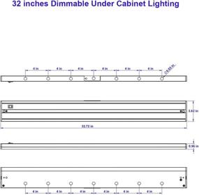 img 3 attached to 🔦 10W Dimmable Under Cabinet LED Lighting Fixture | 658 Lumens, 32 inches, Bronze Finish | Hardwired/Plug In | ETL & Energy Star Listed | T4-L800BD01-BZ-830