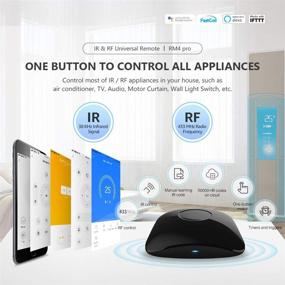 img 3 attached to 📱 BroadLink RM4 pro Universal Remote: Smart IR and RF Hub for TV, Air Conditioner, STB Audio, Curtain Motor - Wi-Fi Enabled, Alexa and Google Home Compatible