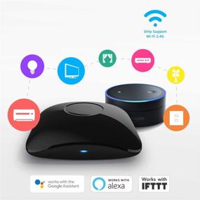 img 2 attached to 📱 BroadLink RM4 pro Universal Remote: Smart IR and RF Hub for TV, Air Conditioner, STB Audio, Curtain Motor - Wi-Fi Enabled, Alexa and Google Home Compatible
