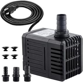 img 4 attached to FREESEA Aquarium Submersible Water Pump: 550GPH 30W - Ultra Quiet Mini Side Suction Pond Pump with 6ft Power Cord - Perfect for Hydroponics, Statuary, Fish Tank