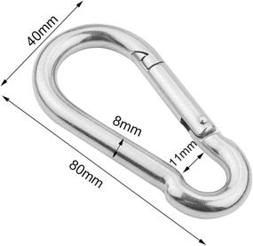 img 3 attached to Abimars Tainless Carabiner Stainless Quickdraw