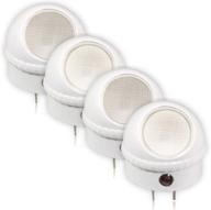 🔌 pack of 4 maxxima mln-10 led night lights with dusk to dawn sensor: efficient lighting solution логотип