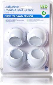 img 1 attached to 🔌 Pack of 4 Maxxima MLN-10 LED Night Lights with Dusk to Dawn Sensor: Efficient Lighting Solution