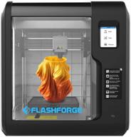 3d принтер flashforge adventurer с съемной системой точной нивелировки. логотип