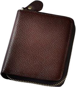 img 3 attached to Leaokuu Genuine Leather Cowhide Vertical Men's Accessories