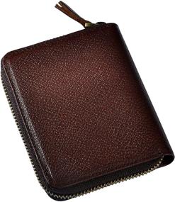 img 4 attached to Leaokuu Genuine Leather Cowhide Vertical Men's Accessories