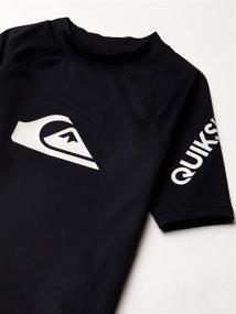 img 1 attached to 🏊 Swimwear - Quiksilver Little Boys' Short Sleeve Rashguard - Ideal for Water Activities