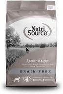 🦃 nutrisource grain free turkey senior dog food: nourishing 30lb formula logo