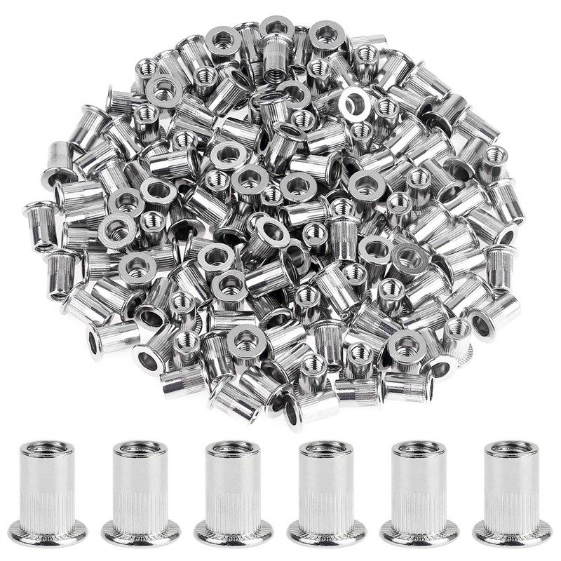 powlankou pieces stainless threaded nutsert fasteners 로고