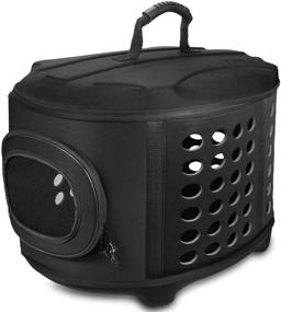 img 4 attached to 🐾 FRiEQ 23-Inch Large Hard Cover Pet Carrier - Ideal Travel Kennel for Cats, Small Dogs & Rabbits!