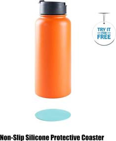 img 1 attached to 🥤 [6-Pack] Greant Replacement Straws for Hydro Flask Wide Mouth Bottle Straw Lid with Straw Brush - BPA Free