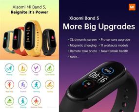 img 3 attached to 💪 Xiaomi Mi Band 5 (Black): The Ultimate Fitness Tracker for Achieving Your Health Goals