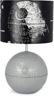 enhanced seo: 3d death star desktop led lamp light feat. printed fight scene shade - star wars collectible логотип