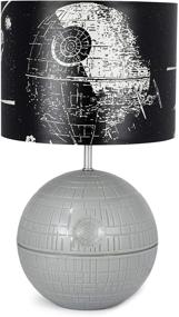 img 4 attached to Enhanced SEO: 3D Death Star Desktop LED Lamp Light feat. Printed Fight Scene Shade - Star Wars Collectible