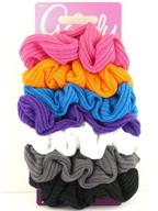 ouchless ribbed scrunchies set - pack of 7 for maximum comfort logo
