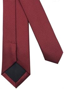 img 2 attached to AINOW Fashion Skinny Necktie Burgundy
