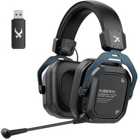 img 4 attached to 🎧 XIBERIA S11: Wireless Gaming Headset with 5.8GHz Surround Sound for PC, PS5, PS4 - Anti-Interference, Noise Cancelling Mic, Ultra-Low Latency - Lightweight, Wired Mode for Xbox One
