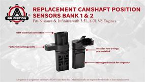 img 1 attached to Set of 2 Camshaft Position Sensors - Engine Phase Compatible with Nissan and Infiniti 3.5L, 4.0L V6 Altima, Maxima, 350Z, Pathfinder, FX35, G35, QX45 - Replaces 23731-AL61A, 917-704, 237316J90B, 907-716