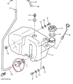 img 2 attached to Замена топливного фильтра Yamaha G2 G5 G8 G9 G11 для газовых каровок - A.A бак для газа, 8F3-25460-00, 8R4-24560-00.