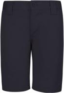 👖 versatile & comfortable: boys' stretch short black – ideal for classroom & beyond! logo