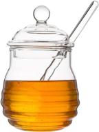 🍯 mkono glass honey dipper, ounces included logo