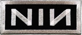 img 1 attached to 🔥 Stylish Application Nin White Logo on Black Patch: A Must-Have for Trendsetters