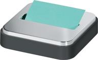 🖊️ efficient one-handed sticky dispenser: post-it 3x3 in, black & silver (stl-330-b) logo