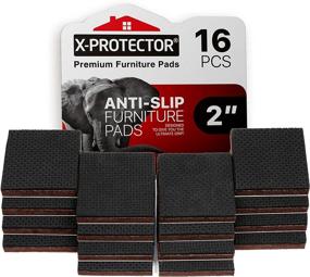 img 4 attached to 🛋️ X-PROTECTOR Premium Non Slip Furniture Pads - 16 pcs 2” Furniture Grippers for Best Self-Adhesive Rubber Feet Furniture Feet - Ideal Non Skid Furniture Pad Floor Protectors to Secure Furniture in Place