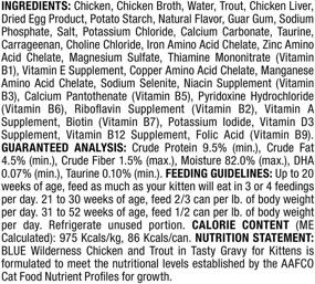 img 3 attached to 🐱 Blue Buffalo Wilderness Wild Delights: High Protein Grain-Free Kitten Flaked Wet Cat Food, Chicken & Trout – 24 Pack