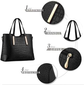 img 1 attached to YNIQUE Women's Satchel Handbags: Shoulder Wallets, Handbags & Satchels
