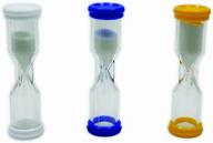 buy koplow games school specialty plastic sand timer set- set of 3, 4 inch timers logo