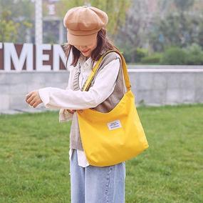 img 2 attached to 👜 Stylish and Durable Belsmi Lightweight Polyester Shoulder Shopping Women's Handbags & Wallets for Trendy Totes