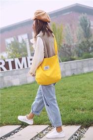 img 1 attached to 👜 Stylish and Durable Belsmi Lightweight Polyester Shoulder Shopping Women's Handbags & Wallets for Trendy Totes