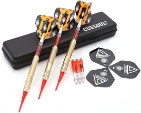 img 3 attached to 🎯 CUESOUL 16g Brass Soft Tip Darts with Black/Travel Dart Case: Perfect for Beginners and Dart Enthusiasts