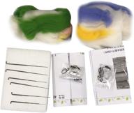 🐭 animal wool felting kit: 2 mice & backpack keychain accessories – complete tools and supplies for diy felting starters, kids, and needle felting enthusiasts logo