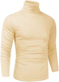 img 4 attached to 👕 Comfortable & Stylish Lightweight Turtleneck Pullover for Men - T-Shirts & Tanks Collection