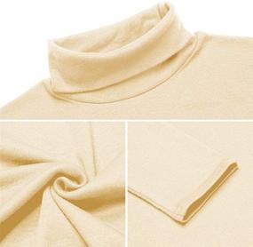img 3 attached to 👕 Comfortable & Stylish Lightweight Turtleneck Pullover for Men - T-Shirts & Tanks Collection