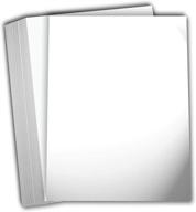 Single-Sided Glossy Cardstock Paper, 8.5 x 11, Heavyweight 80lb