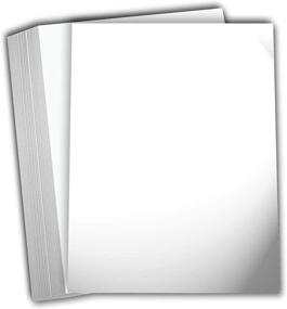 img 4 attached to 📄 Premium Hamilco White Glossy Cardstock Paper - 8 1/2 x 11", 80 lb Cover Card Stock - 50 Pack: High-Quality Gloss Finish for Professional Projects